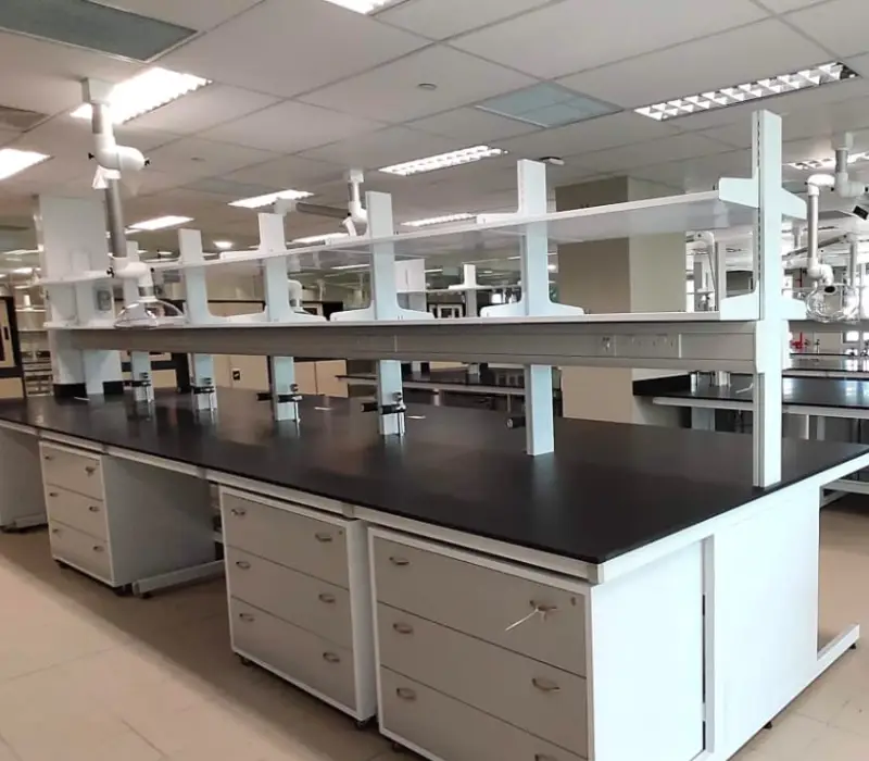 Laboratory furniture setup in UAE